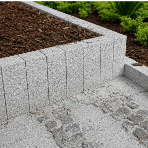 Palisada granitowa cięta szara Stone Grey (10x10x50)