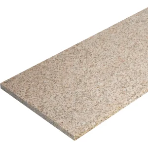 Stopnica granitowa okładzinowa płomieniowana żółta G682 (150x33x2)