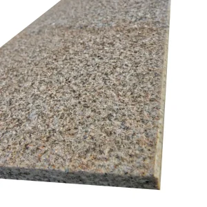 Stopnica granitowa okładzinowa płomieniowana żółta G682 (150x33x3)