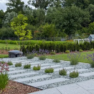 Płyta granitowa tarasowa płomieniowana szara G703 / G603  (100x50x3) PEŁNA PALETA