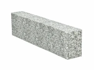 Opornik granitowy cięty płomieniowany jasnoszary STRZEGOM (10x30x100)