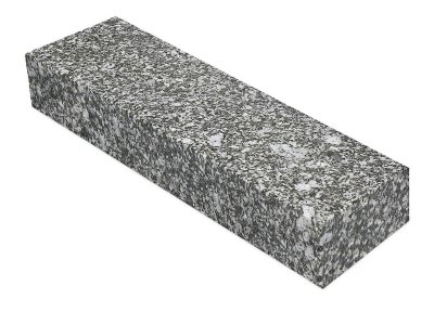 Stopień granitowy blokowy płomieniowany ciemnoszary KOŚMIN.jpg