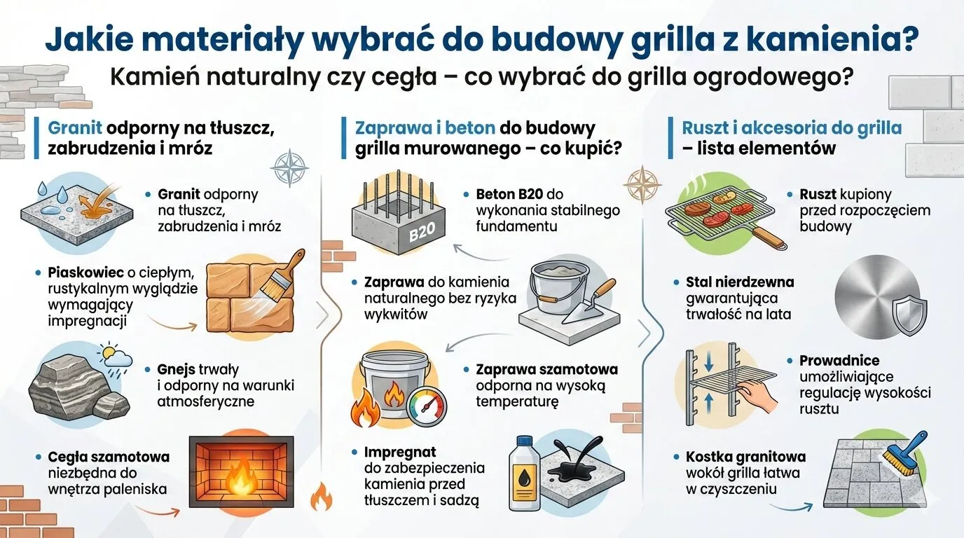 Jakie materiały wybrać do budowy grilla z kamienia?