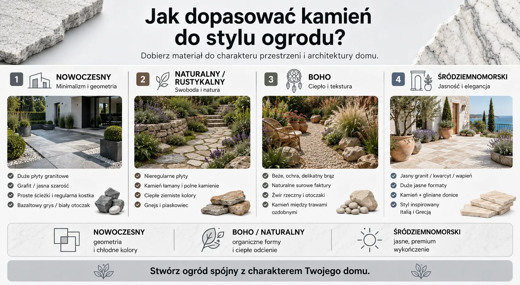 Jak dopasować kamień do stylu ogrodu?