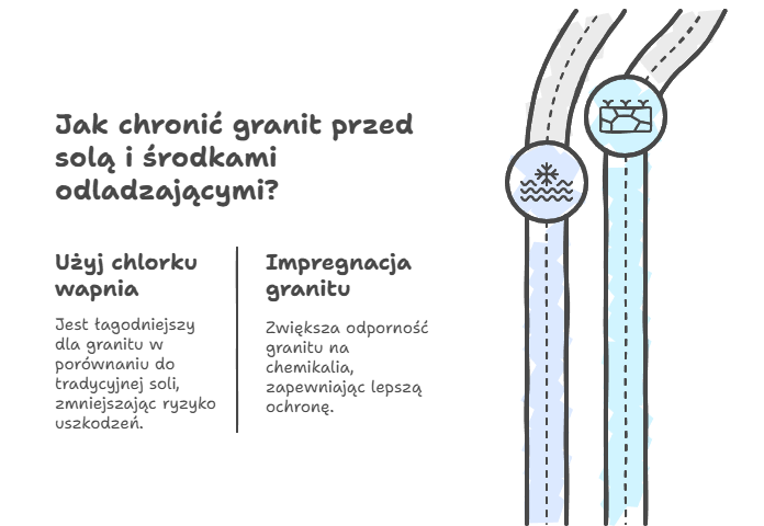 Jak chronić granit przed solą i środkami odladzającymi?